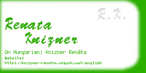 renata knizner business card
